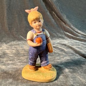 Denim Days School Days Figurine Homco 1513